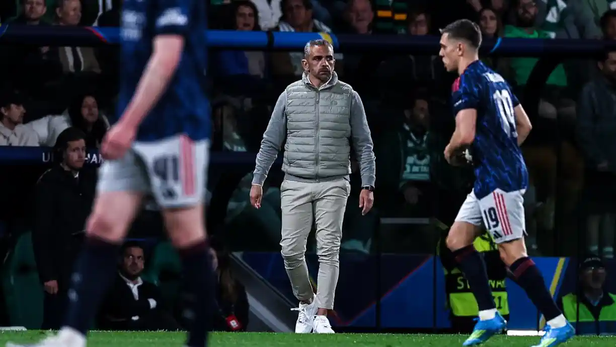 Gyökeres, cabeça levantada e segunda mão: Tudo o que disse Rui Borges após Sporting - Arsenal