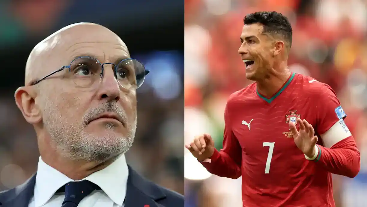 Luis de la Fuente e a possibilidade de Cristiano Ronaldo jogar contra a Espanha: "Preferia que..."