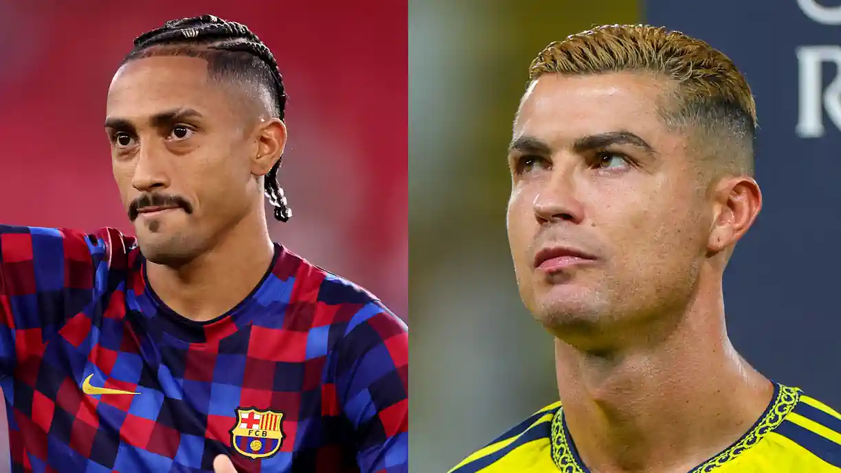 Raphinha passa Messi e fica à beira de recorde de Cristiano Ronaldo