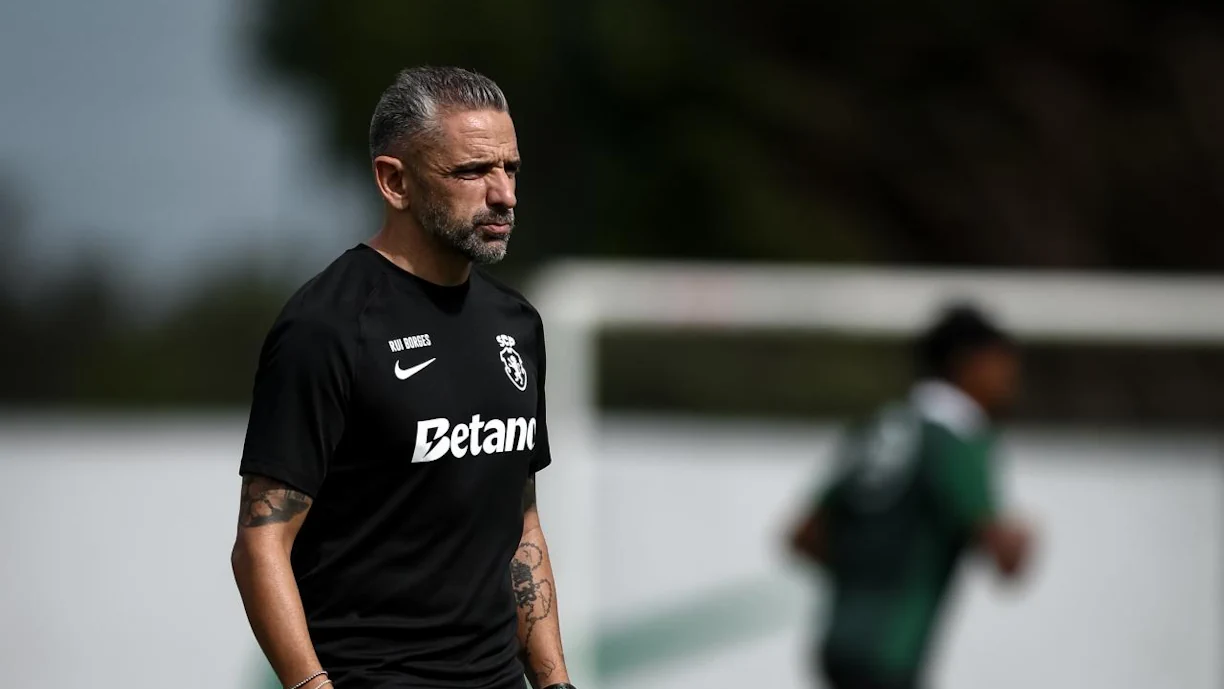 Sporting realizou esta sexta-feira, em Alcochete, o último treino da semana, antes de Rui Borges conceder três dias de descanso; Bidu foi chamado