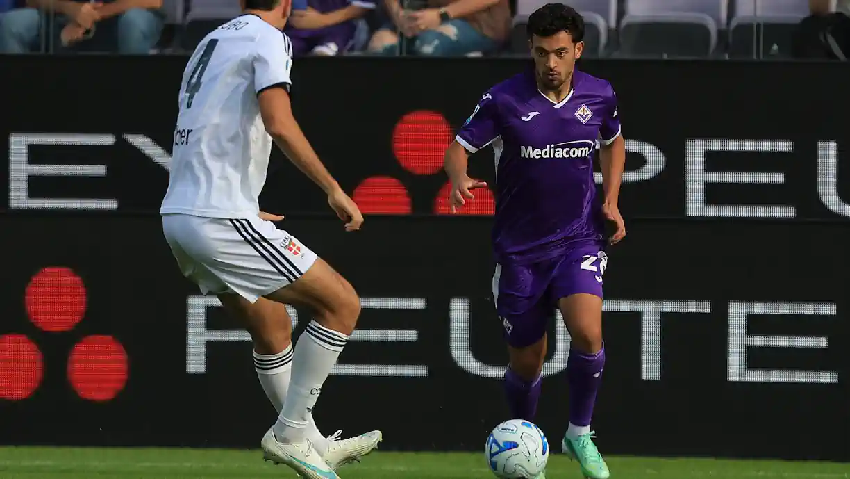 Pote, emprestado pelo Sporting, somou este domingo a primeira titularidade ao serviço da Fiorentina, mas não podia ter corrido pior